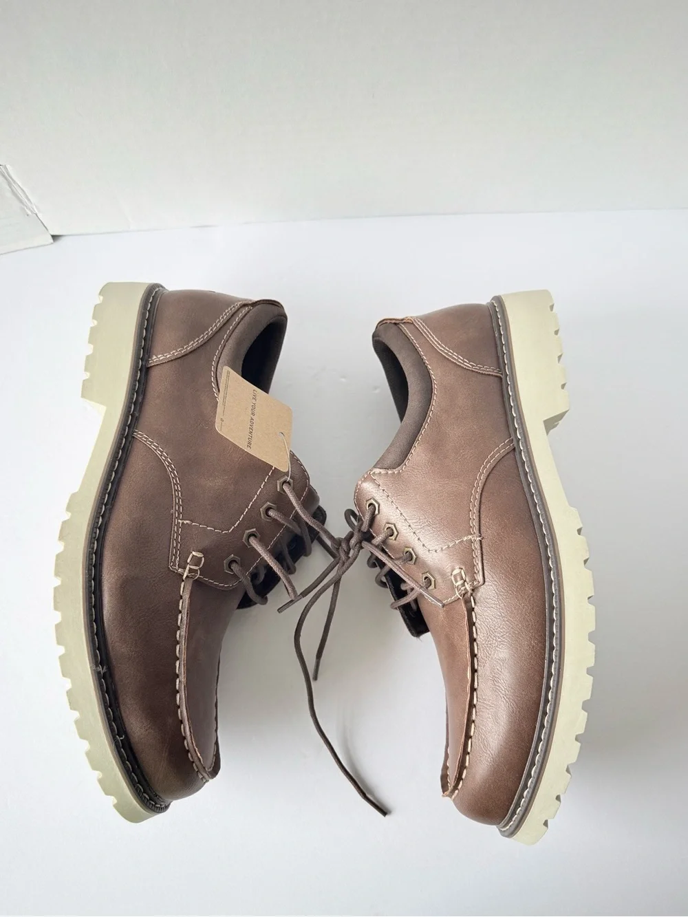Eddie Bauer Stridertan Shoes Lace Up Casual  Mens 12 M Color Tan 120713 1NWT